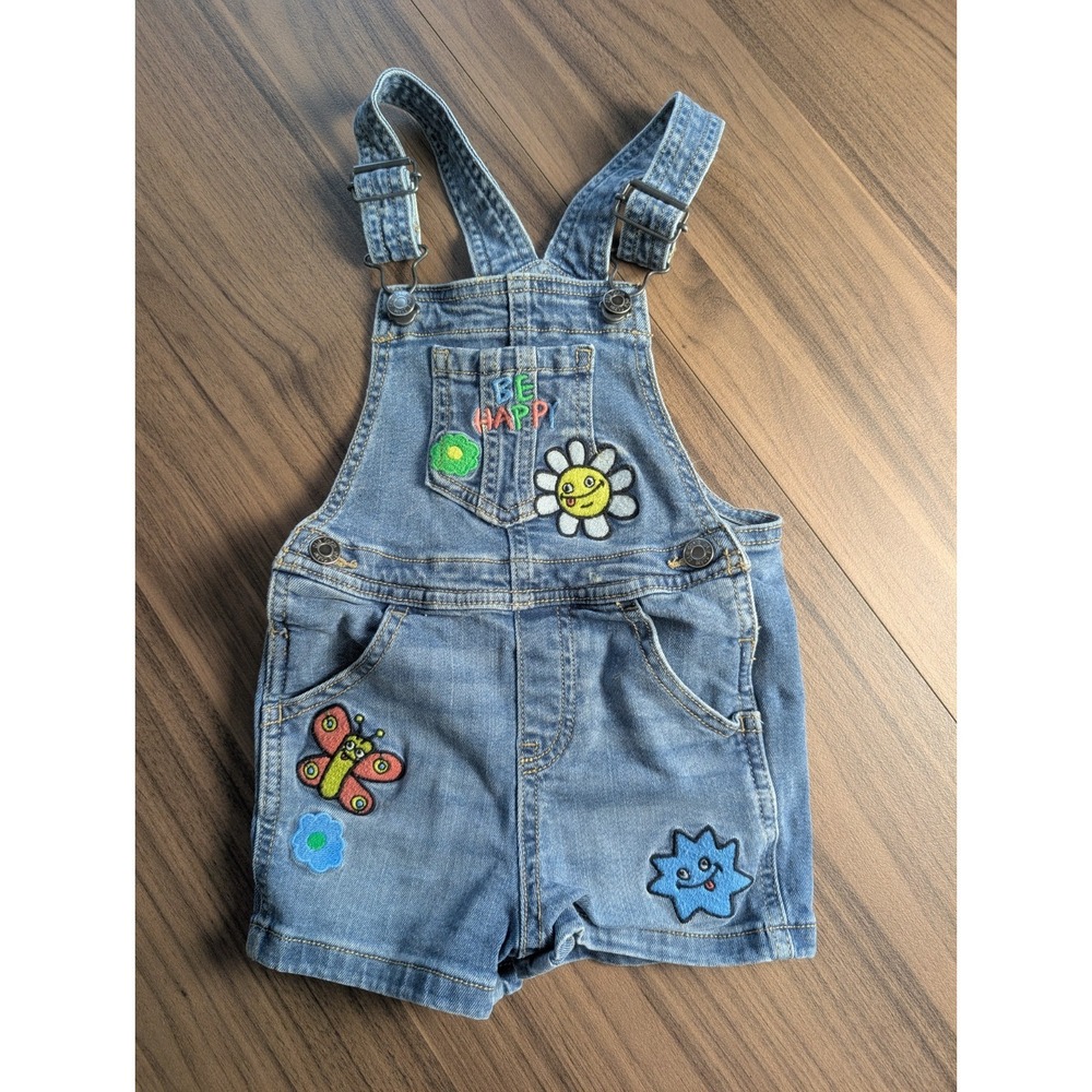 Vintage Inspired Okie Dokie x Matthew Langille Toddler Denim Short Overalls...